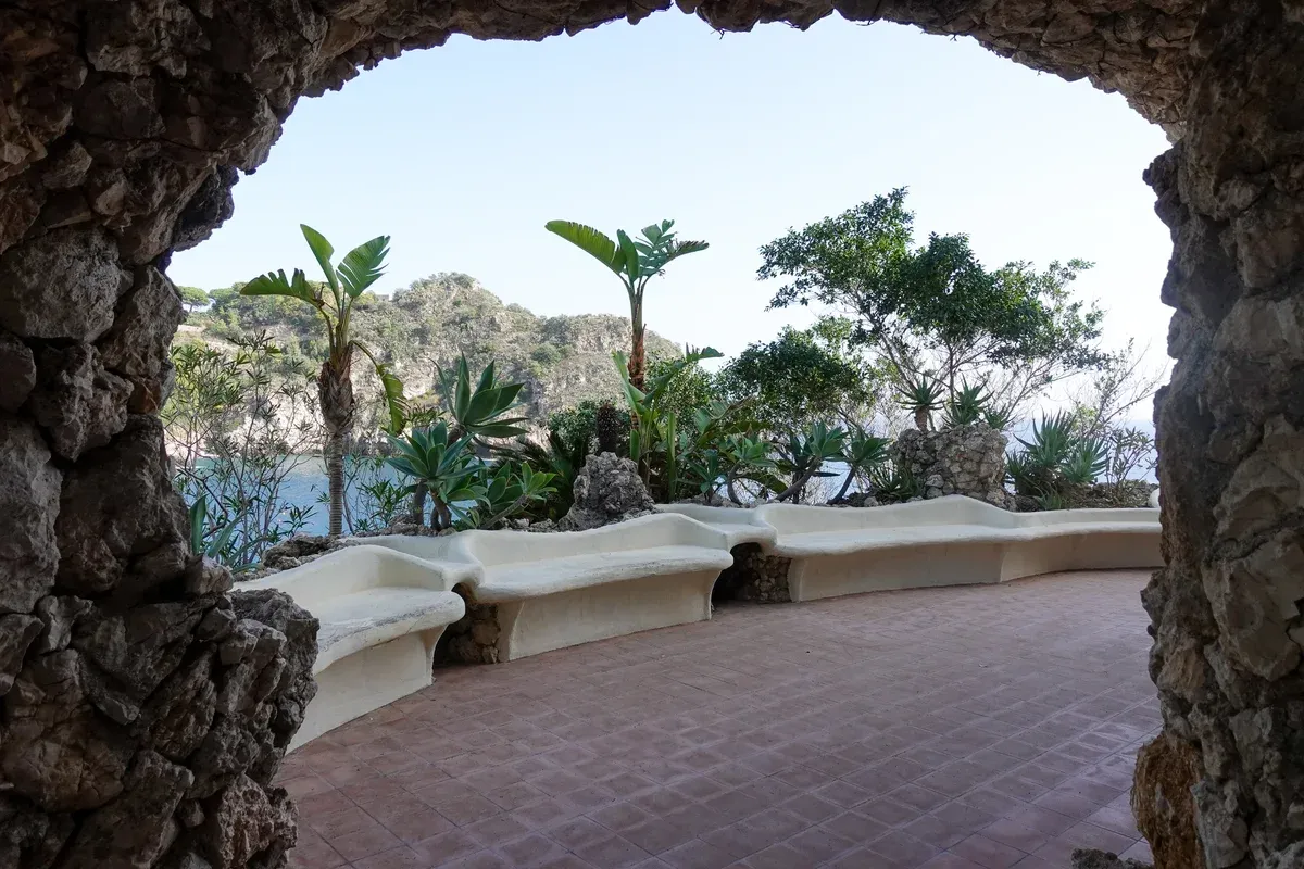 Isola Bella at Taormina, the coast base for Mount Etna tours, Sicily